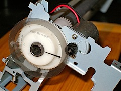Motor, Gears and Rotary Encoder Wheel