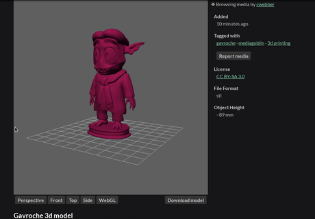 A 3D-printable Gavroche