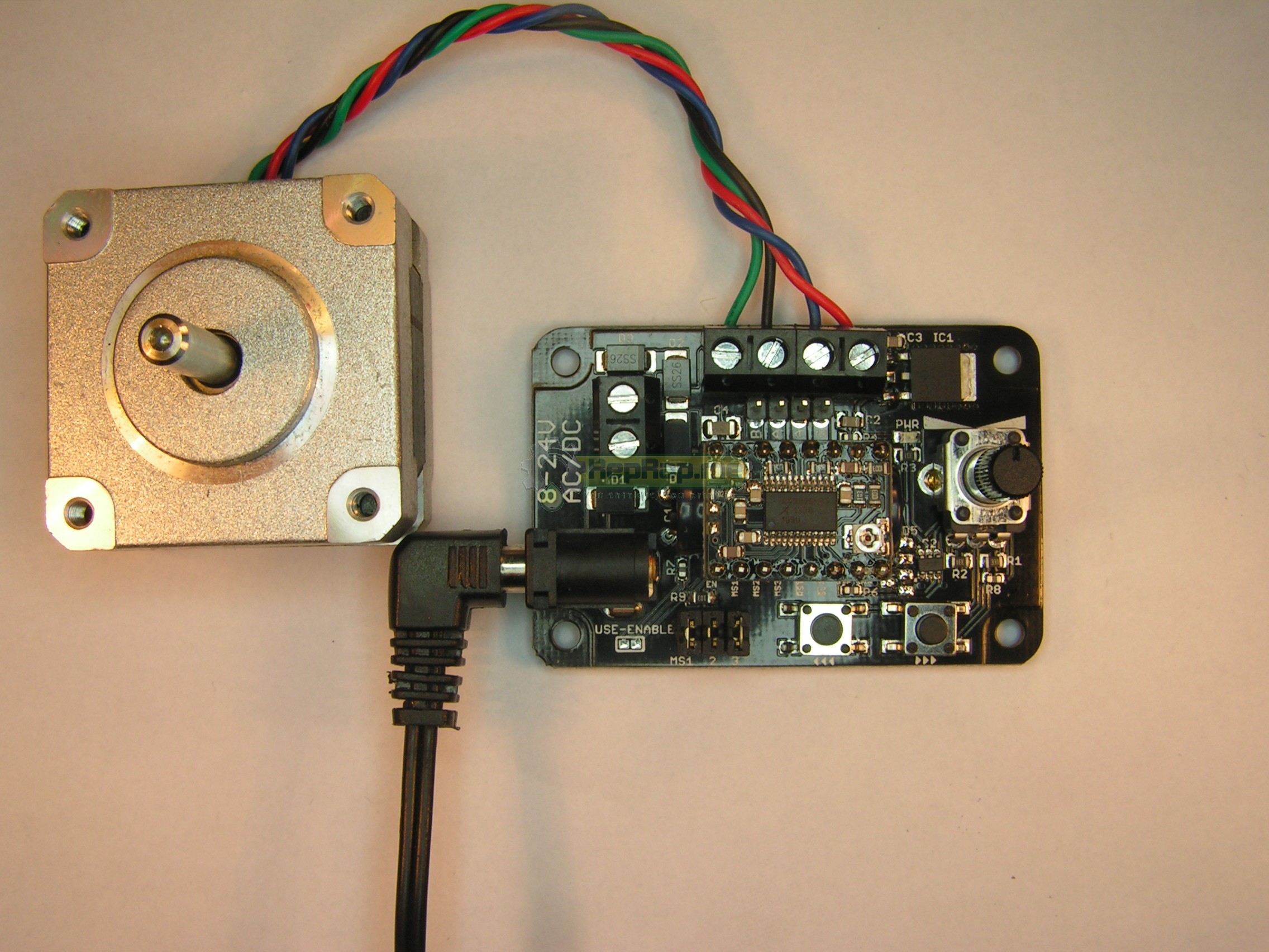 Easy Stepper Rev1 With motor and StepStick