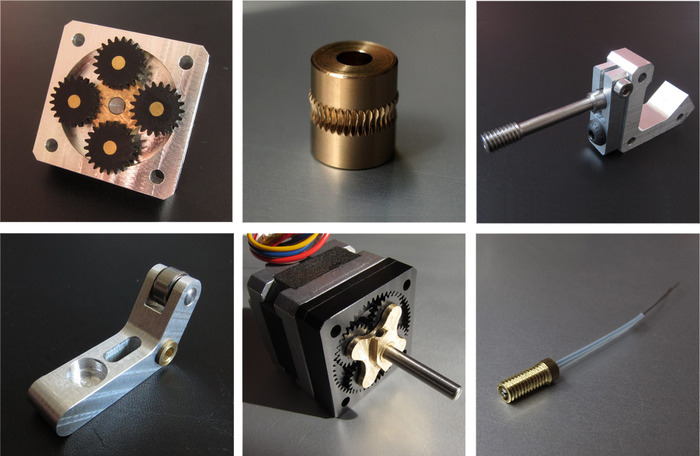 The custom parts of our LittleTitan-Filament Extruder