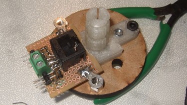 Rostock Delta - RJ45 board and Bowden clamp on hotend mount plate