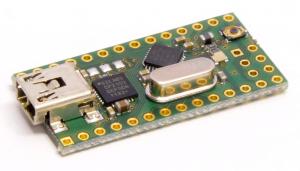 Crumbuino-Nano - Arduino compatible Atmel AVR ATmega328 microcontroller module with USB UART.