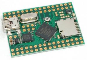 CrumbX128A3 - Atmel AVR ATxmega128A3U microcontroller module with USB UART, RS485, micro-sd-card, voltage regulator.
