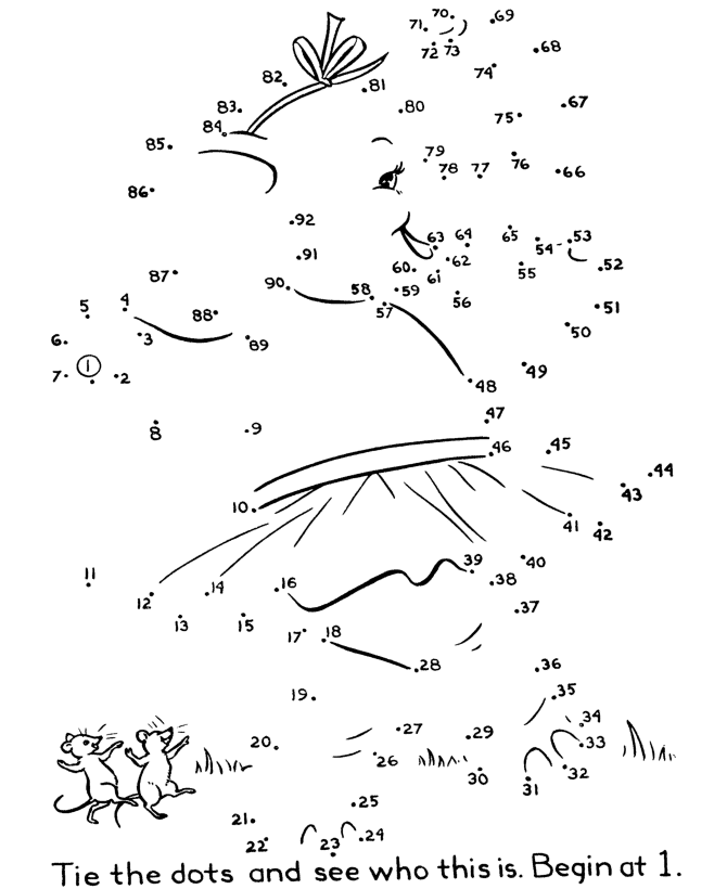 Dot-to-Dot Activity Page | Dancing Elephant