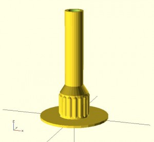 Z Handle in OpenScad