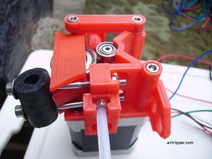 3D Printer Extruder and Stepper Motor Assembled