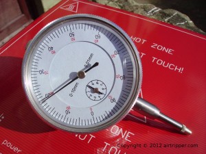 Outer measuring dial test indicator range 0-10mm, resolution 0.01mm