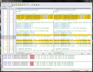 WinMerge can compare both folders and files