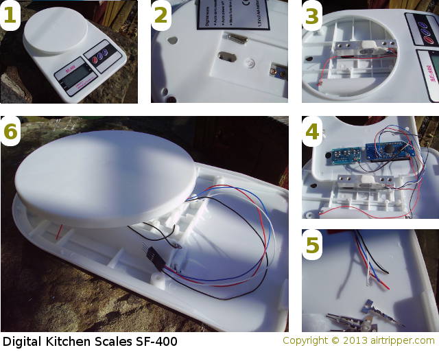 SF-400 Electronic Digital Kitchen Scales Teardown