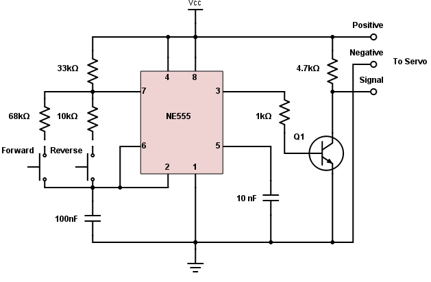 555 Servo Tester Example