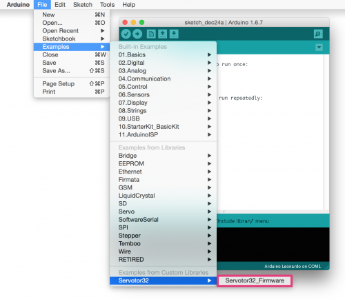 Select Firmware Example