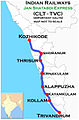 (Kozhikode- Trivandrum) Janshatabdi Express Route map.jpg