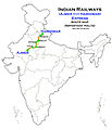 (Ajmer - Haridwar) Express Route map.jpg