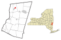 Columbia County New York incorporated areas Village of Valatie highlighted.svg