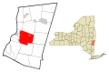 Columbia County New York incorporated areas Claverack highlighted.svg