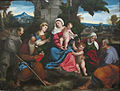 Bonifacio veronese, sacra famiglia con santi, 1533 ca..JPG