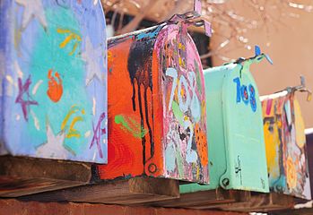 Rural mailboxes in Santa Fe, NM.JPG