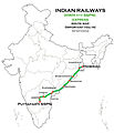 (Howrah - Puttaparti SSPN) Express Route map.jpg