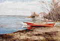 Boats in the lake 32 X 42 cm.jpg