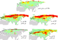 Woolly Mammoth Climatic Suitability - Nogués-Bravo 2008-ar.png