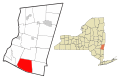 Columbia County New York incorporated areas Gallatin highlighted.svg