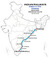 (Howrah - Tiruchchirapalli) Express Route map.jpg