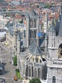 Ghent, Saint-nicolas church, view from cathedral.JPG