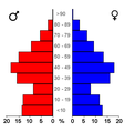 Bevolkingspiramide - Gemeente Albrandswaard (2007).png