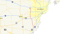 Interstate 275 (Michigan) map.png