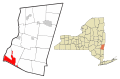 Columbia County New York incorporated areas Clermont highlighted.svg