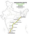 (Howrah - Kanyakumari) Express route map.jpg