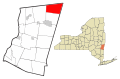 Columbia County New York incorporated areas New Lebanon highlighted.svg