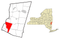 Columbia County New York incorporated areas Livingston highlighted.svg