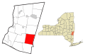 Columbia County New York incorporated areas Copake highlighted.svg
