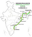 (Dibrugarh - Chennai) Express Route map.jpg