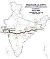 (Porbander - Howrah) Express Route map.jpg