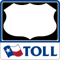 Toll Texas U.S. Highway blank.svg