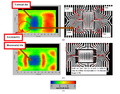 (a) THz image of an authentic ICt. (b) THz image of a counterfeit IC and its X-ray counterpart. (c) Color scale for the THz images.png