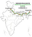 (Dibrugarh - Chandigarh) Express Route map.jpg