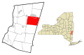 Columbia County New York incorporated areas Austerlitz highlighted.svg