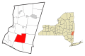 Columbia County New York incorporated areas Taghkanic highlighted.svg