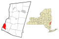 Columbia County New York incorporated areas Germantown highlighted.svg