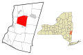 Columbia County New York incorporated areas Ghent highlighted.svg