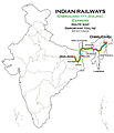 (Dibrugarh - Jhajha) Express Route map.jpg