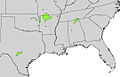 Cotinus obovatus range map.jpg