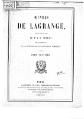 Joseph Louis de Lagrange - Œuvres, Tome 9.djvu