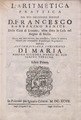 Barberino Benici - Aritmetica prattica, 1697 - 4783464.tif
