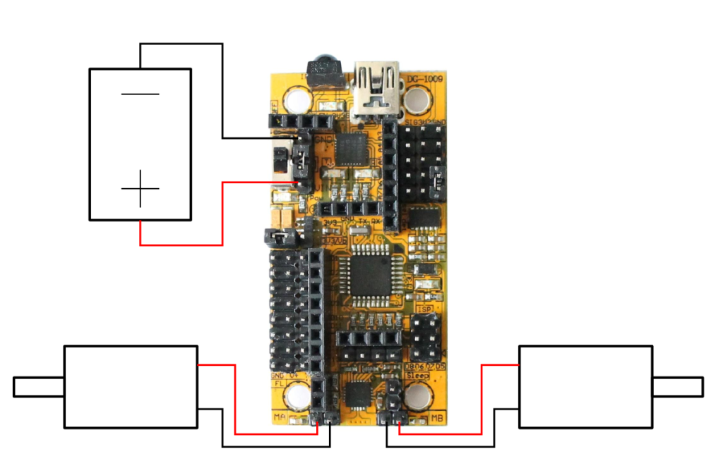 Wiring components to the micro magician