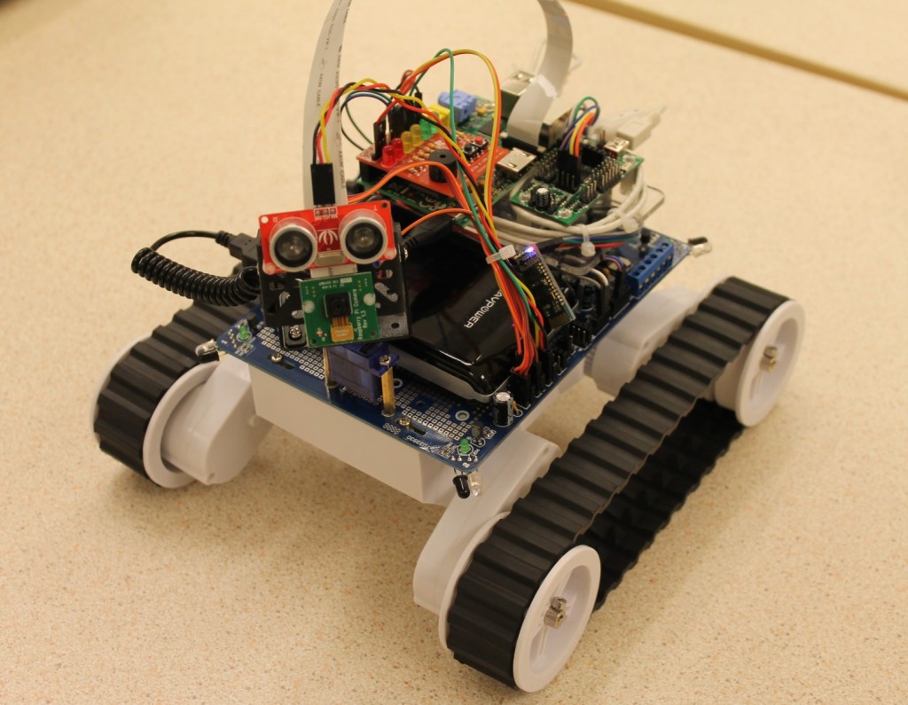 The Raspberry Pi Robot used for the workshop