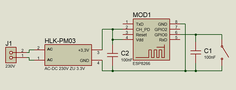 MQTT Taster Schaltplan